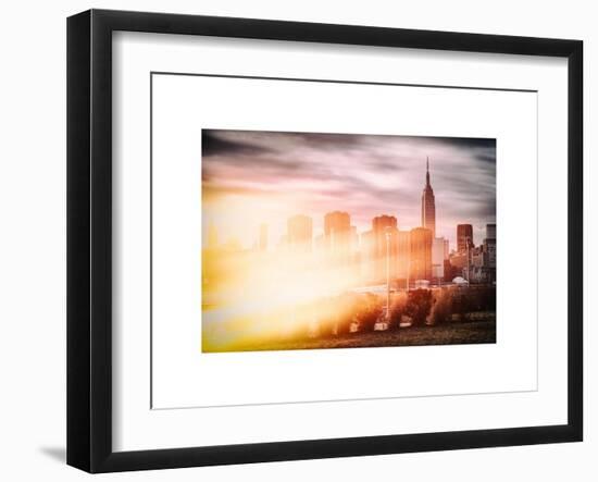 Instants of NY Series - Landscape with a Top of Empire State Building-Philippe Hugonnard-Framed Art Print