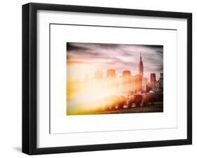 Instants of NY Series - Landscape with a Top of Empire State Building-Philippe Hugonnard-Framed Art Print