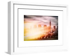 Instants of NY Series - Landscape with a Top of Empire State Building-Philippe Hugonnard-Framed Art Print