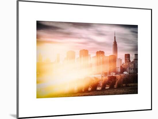 Instants of NY Series - Landscape with a Top of Empire State Building-Philippe Hugonnard-Mounted Art Print