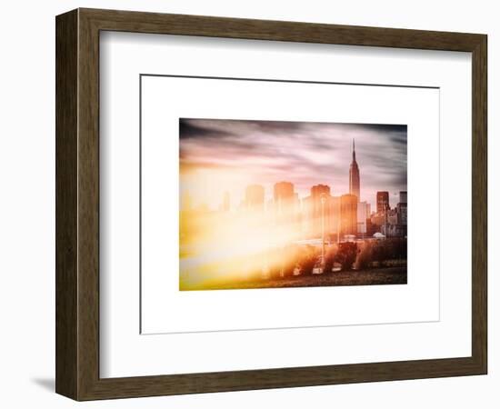 Instants of NY Series - Landscape with a Top of Empire State Building-Philippe Hugonnard-Framed Art Print