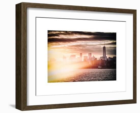 Instants of NY Series - Landscape with One Trade Center (1WTC)-Philippe Hugonnard-Framed Art Print