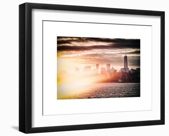 Instants of NY Series - Landscape with One Trade Center (1WTC)-Philippe Hugonnard-Framed Art Print