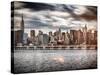 Instants of NY Series - Landscape with the Chrysler Building and Empire State Building Views-Philippe Hugonnard-Stretched Canvas