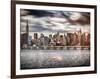 Instants of NY Series - Landscape with the Chrysler Building and Empire State Building Views-Philippe Hugonnard-Framed Photographic Print