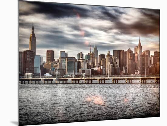 Instants of NY Series - Landscape with the Chrysler Building and Empire State Building Views-Philippe Hugonnard-Mounted Photographic Print