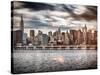 Instants of NY Series - Landscape with the Chrysler Building and Empire State Building Views-Philippe Hugonnard-Stretched Canvas