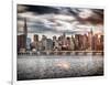 Instants of NY Series - Landscape with the Chrysler Building and Empire State Building Views-Philippe Hugonnard-Framed Photographic Print