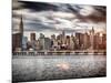 Instants of NY Series - Landscape with the Chrysler Building and Empire State Building Views-Philippe Hugonnard-Mounted Photographic Print