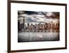 Instants of NY Series - Landscape with the Chrysler Building and Empire State Building Views-Philippe Hugonnard-Framed Art Print