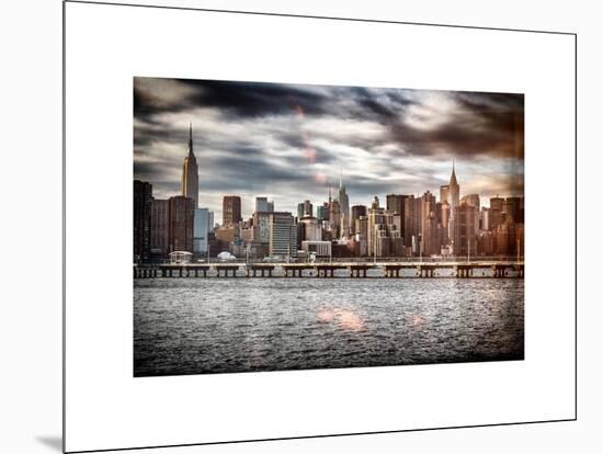 Instants of NY Series - Landscape with the Chrysler Building and Empire State Building Views-Philippe Hugonnard-Mounted Art Print