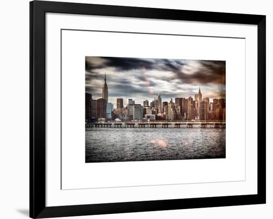 Instants of NY Series - Landscape with the Chrysler Building and Empire State Building Views-Philippe Hugonnard-Framed Art Print