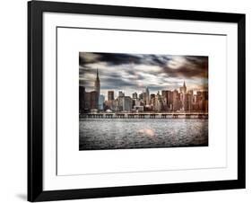 Instants of NY Series - Landscape with the Chrysler Building and Empire State Building Views-Philippe Hugonnard-Framed Art Print