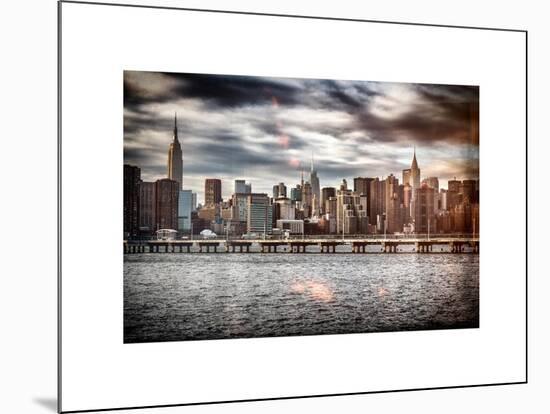 Instants of NY Series - Landscape with the Chrysler Building and Empire State Building Views-Philippe Hugonnard-Mounted Art Print