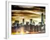 Instants of NY Series - Manhattan and the One World Trade Center at Sunset-Philippe Hugonnard-Framed Photographic Print