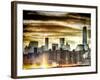 Instants of NY Series - Manhattan and the One World Trade Center at Sunset-Philippe Hugonnard-Framed Photographic Print