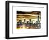 Instants of NY Series - Manhattan and the One World Trade Center at Sunset-Philippe Hugonnard-Framed Art Print