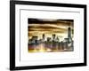 Instants of NY Series - Manhattan and the One World Trade Center at Sunset-Philippe Hugonnard-Framed Art Print