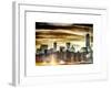 Instants of NY Series - Manhattan and the One World Trade Center at Sunset-Philippe Hugonnard-Framed Art Print