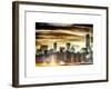 Instants of NY Series - Manhattan and the One World Trade Center at Sunset-Philippe Hugonnard-Framed Art Print