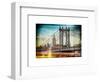 Instants of NY Series - Manhattan Bridge with the Empire State Building from Brooklyn Bridge-Philippe Hugonnard-Framed Art Print