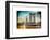 Instants of NY Series - Manhattan Bridge with the Empire State Building from Brooklyn Bridge-Philippe Hugonnard-Framed Art Print