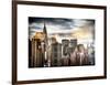 Instants of NY Series - Manhattan View and the Chrysler Building-Philippe Hugonnard-Framed Art Print