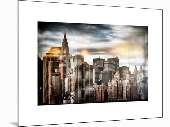 Instants of NY Series - Manhattan View and the Chrysler Building-Philippe Hugonnard-Mounted Art Print