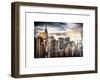 Instants of NY Series - Manhattan View and the Chrysler Building-Philippe Hugonnard-Framed Art Print