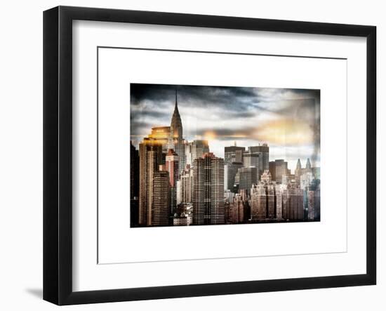 Instants of NY Series - Manhattan View and the Chrysler Building-Philippe Hugonnard-Framed Art Print