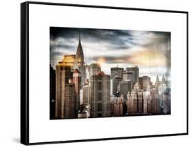 Instants of NY Series - Manhattan View and the Chrysler Building-Philippe Hugonnard-Framed Stretched Canvas