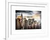 Instants of NY Series - Manhattan View and the Chrysler Building-Philippe Hugonnard-Framed Art Print