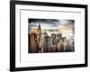 Instants of NY Series - Manhattan View and the Chrysler Building-Philippe Hugonnard-Framed Art Print