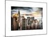 Instants of NY Series - Manhattan View and the Chrysler Building-Philippe Hugonnard-Mounted Art Print