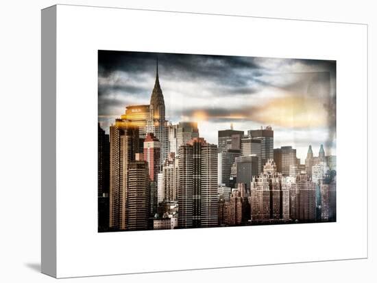 Instants of NY Series - Manhattan View and the Chrysler Building-Philippe Hugonnard-Stretched Canvas