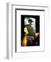 Instants of NY Series - Metro Station in Downtown Manhattan with an Advertisement-Philippe Hugonnard-Framed Art Print