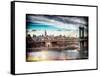 Instants of NY Series - Midtown NYC with Manhattan Bridge and Empire State Building-Philippe Hugonnard-Framed Stretched Canvas