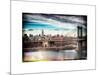 Instants of NY Series - Midtown NYC with Manhattan Bridge and Empire State Building-Philippe Hugonnard-Mounted Art Print