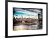 Instants of NY Series - Midtown NYC with Manhattan Bridge and Empire State Building-Philippe Hugonnard-Framed Art Print