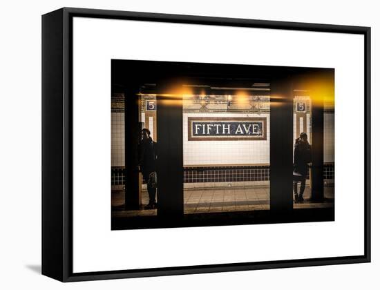 Instants of NY Series - Moment of Life in NYC Subway Station to the Fifth Avenue - Manhattan-Philippe Hugonnard-Framed Stretched Canvas