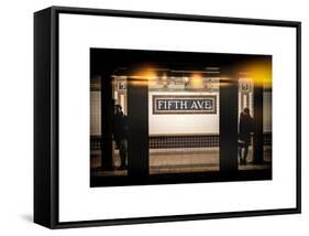 Instants of NY Series - Moment of Life in NYC Subway Station to the Fifth Avenue - Manhattan-Philippe Hugonnard-Framed Stretched Canvas