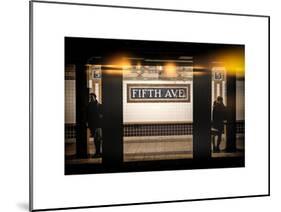 Instants of NY Series - Moment of Life in NYC Subway Station to the Fifth Avenue - Manhattan-Philippe Hugonnard-Mounted Art Print