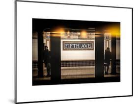 Instants of NY Series - Moment of Life in NYC Subway Station to the Fifth Avenue - Manhattan-Philippe Hugonnard-Mounted Art Print