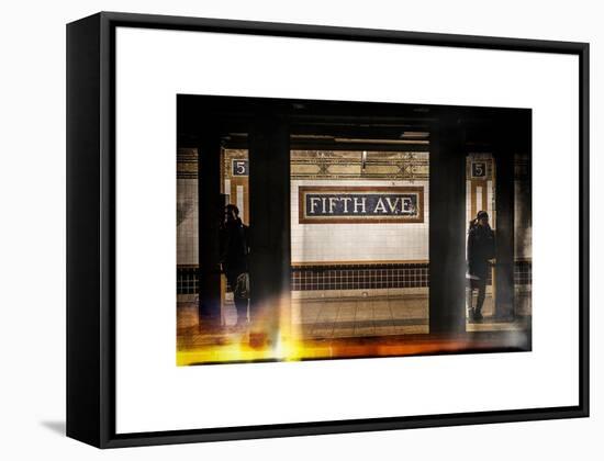 Instants of NY Series - Moment of Life in NYC Subway Station to the Fifth Avenue - Manhattan-Philippe Hugonnard-Framed Stretched Canvas