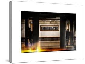 Instants of NY Series - Moment of Life in NYC Subway Station to the Fifth Avenue - Manhattan-Philippe Hugonnard-Stretched Canvas