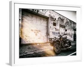 Instants of NY Series - Motorcycle Garage in Brooklyn - Manhattan - New York - United States - USA-Philippe Hugonnard-Framed Photographic Print