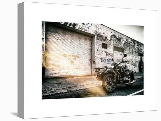 Instants of NY Series - Motorcycle Garage in Brooklyn-Philippe Hugonnard-Stretched Canvas