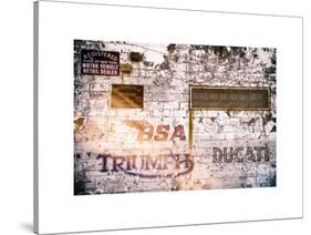 Instants of NY Series - Motorcycle Wall-Philippe Hugonnard-Stretched Canvas