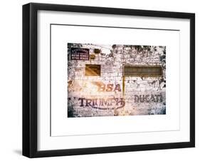 Instants of NY Series - Motorcycle Wall-Philippe Hugonnard-Framed Art Print