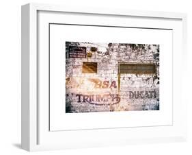 Instants of NY Series - Motorcycle Wall-Philippe Hugonnard-Framed Art Print